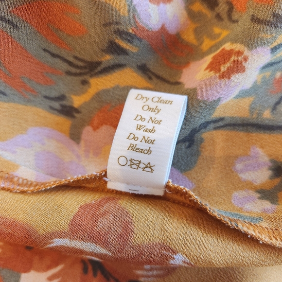 Christy Dawn The Bergen Wrap Dress Yellow Floral Size Small - Picture 8 of 8